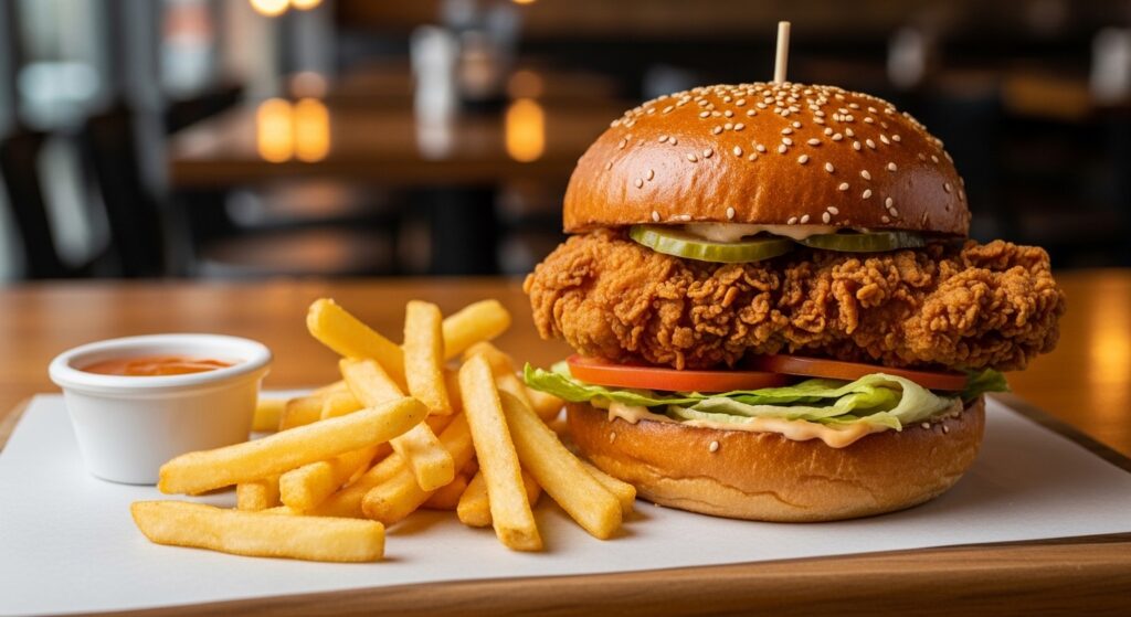 chilis 3 for me chicken sandwich meal